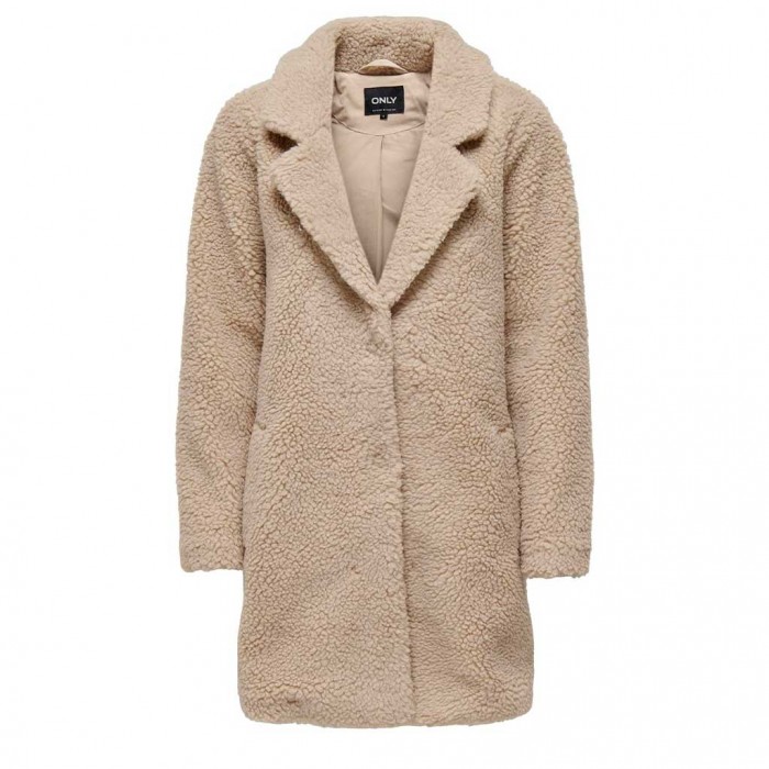 ONLY ONLNEWAURELIA SHERPA COAT LIFE OTW CC BEIGE