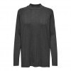 ONLY ONLTESS LS LONG HIGH NECK KNT DARK GREY