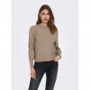 ONLY ONLFAYE LIFE LS O-NECK CS KNT BEIGE