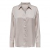 ONLY ONLWINNIE IDOL LS SATIN SHIRT WVN BEIGE