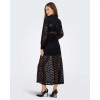 ONLY ONLCHIGO CALI LIFE LACE ANKLE SKIRT WVN BLACK