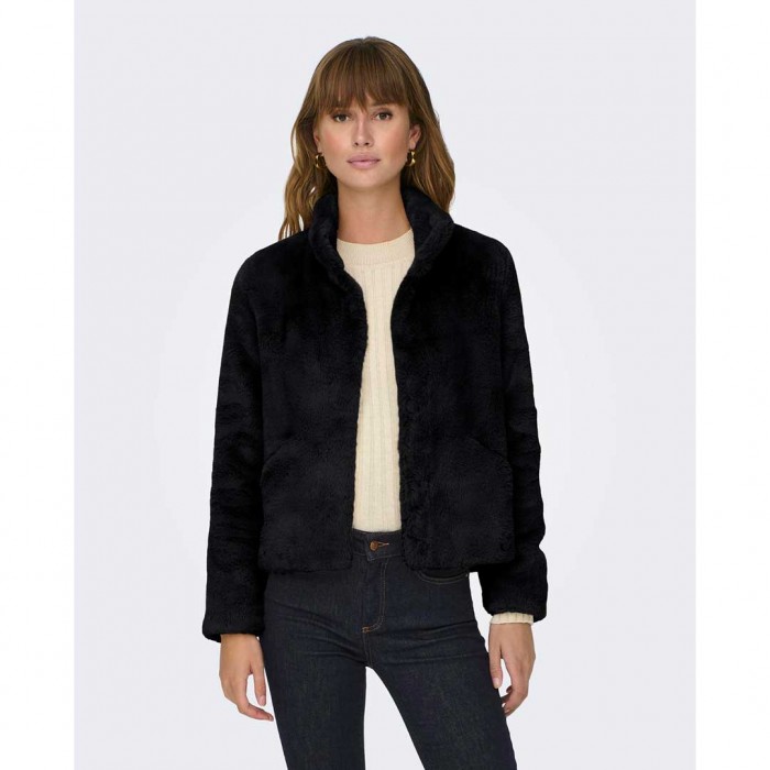 ONLY ONLNEWVIDA FAUX FUR JACKET OTW CC BLACK