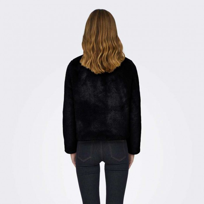 ONLY ONLNEWVIDA FAUX FUR JACKET OTW CC BLACK