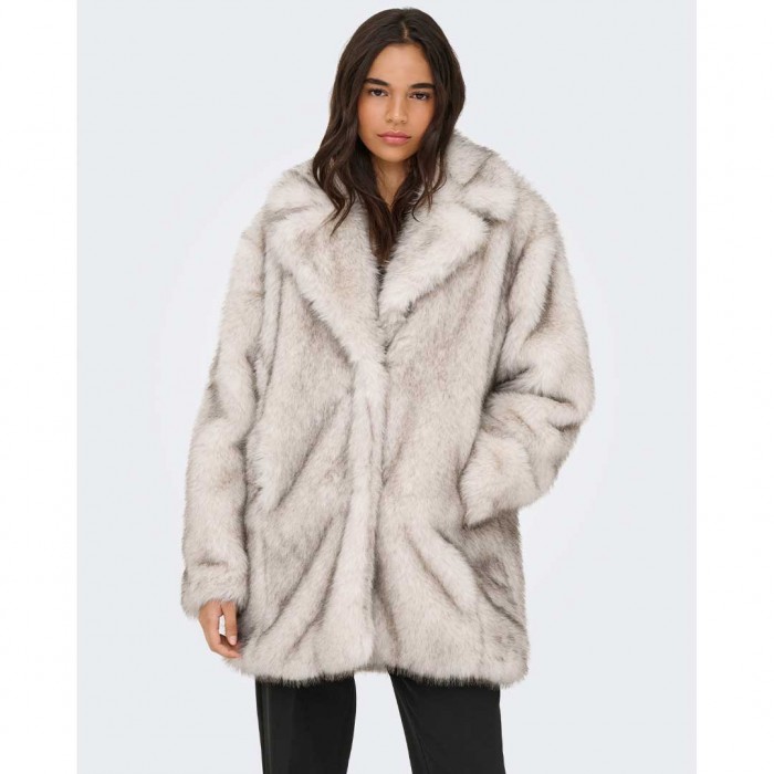 ONLY ONLDAWN LIFE FAUX FUR COAT CC OTW ECRU
