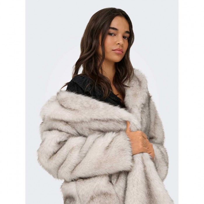 ONLY ONLDAWN LIFE FAUX FUR COAT CC OTW ECRU