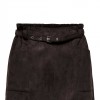 ONLY ONLDIANE HEIDI LIFE FAUX SUEDE SKIRT OTW BROWN