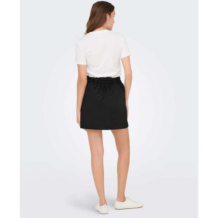 ONLY ONLDIANE HEIDI LIFE FAUX SUEDE SKIRT OTW BLACK