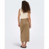 ONLY ONLSTINA LIFE MW FAUX SUEDE SKIRT CC PNT BEIGE