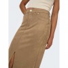 ONLY ONLSTINA LIFE MW FAUX SUEDE SKIRT CC PNT BEIGE