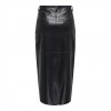 ONLY ONLVERONA FAUX LEATHER LONG SKIRT CC OTW BLACK