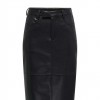 ONLY ONLVERONA FAUX LEATHER LONG SKIRT CC OTW BLACK