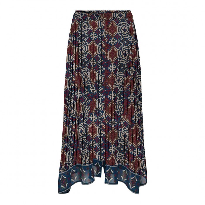 ONLY ONLSTAR LIFE PLISSE LONG SKIRT WVN PAGEANT BLUE