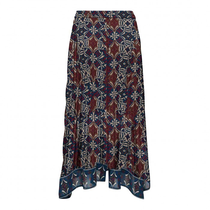 ONLY ONLSTAR LIFE PLISSE LONG SKIRT WVN PAGEANT BLUE