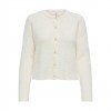 ONLY ONLPETRA LS PEARL O-NECK CARDI CC KNT WHITE ONLY ONLPETRA LS PEARL O-NECK CARDI CC KNT WHITE