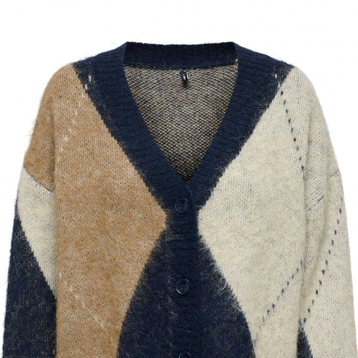 ONLY ONLNOEME JQ LS LIFE CARDI V-NECK KNT BLUE