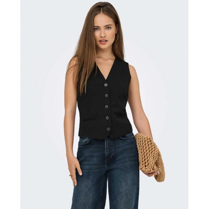 ONLY ONLIRIS-HATTIE WAISTCOAT TLR NOOS BLACK
