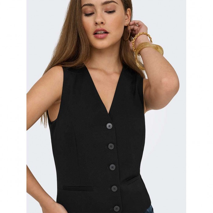 ONLY ONLIRIS-HATTIE WAISTCOAT TLR NOOS BLACK