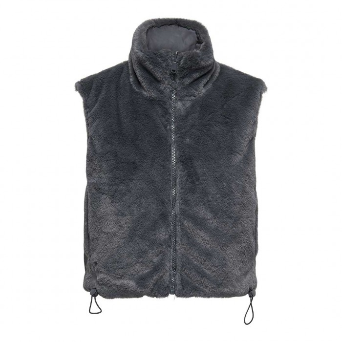 ONLY ONLDANA FAUX FUR REV.WAISTCOAT OTW CC GREY