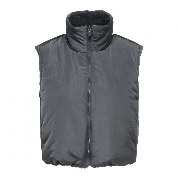 ONLY ONLDANA FAUX FUR REV.WAISTCOAT OTW CC GREY