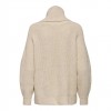 ONLY ONLWHITNEY LIFE LS LOOSE ROLLNECK KNT ECRU