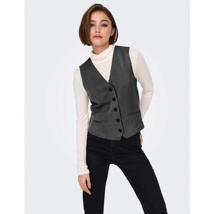 ONLY ONLIRIS-HATTIE WAISTCOAT TLR NOOS DARK GREY
