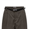 ONLY ONLGARIA LIFE HW BELT CHECK SHORTS TLR BEIGE/GREY