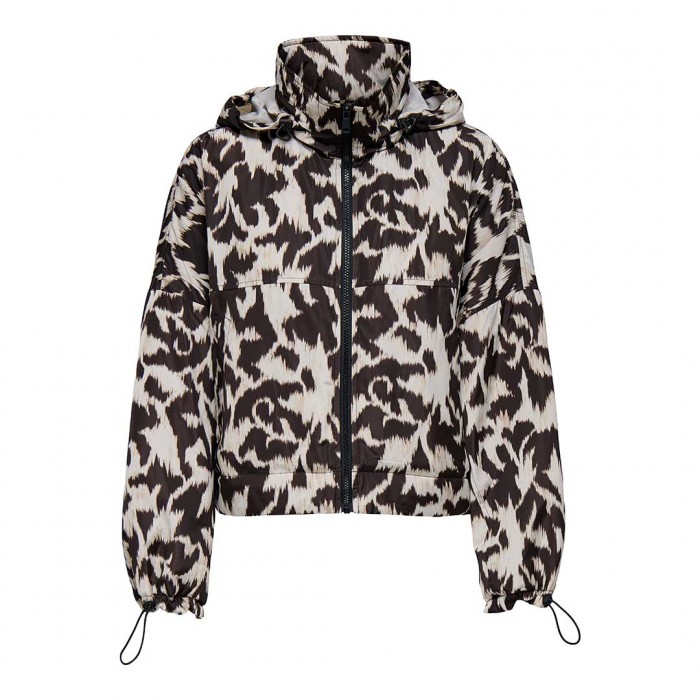 ONLY ONLBETTY BATSLEEVE AOP PADD. JACKET OTW BEIGE