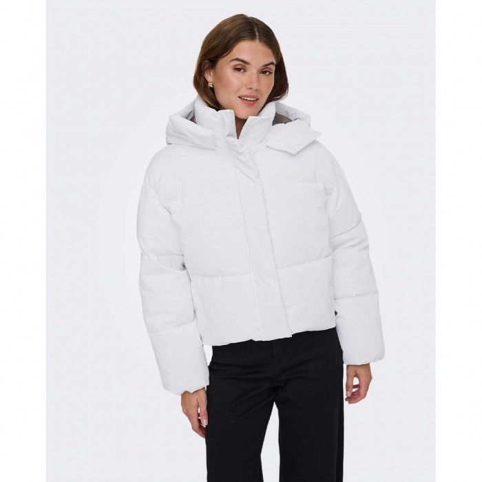 ONLY ONLDIXIE LIFE PUFFER JACKET CC OTW WHITE