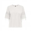 ONLY ONLHARLEY LIFE S/S FRINGE TOP JRS WHITE
