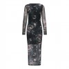 ONLY ONLKAYA LIFE LS MIDI MESH DRESS WVN GRAY ONLY ONLKAYA LIFE LS MIDI MESH DRESS WVN GRAY