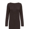 ONLY ONLTHEA LS DRESS KNT DARK BROWN