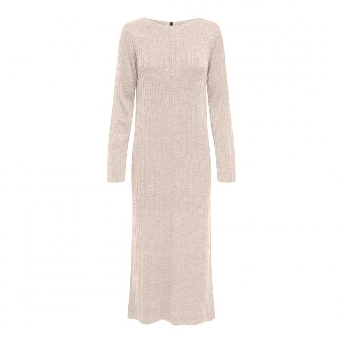 ONLY ONLTHEA LS DRESS KNT BEIGE
