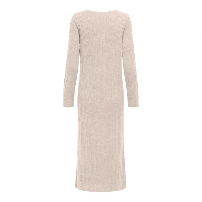 ONLY ONLTHEA LS DRESS KNT BEIGE