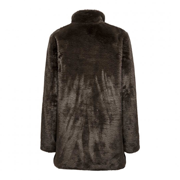 ONLY ONLVIDA FAUX FUR COAT OTW DARK BROWN