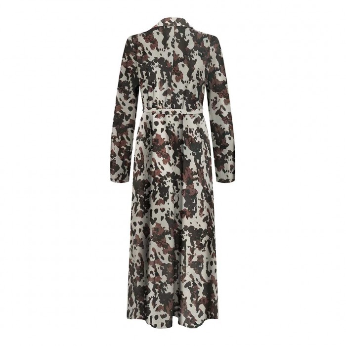 ONLY ONLNOVA LIFE ELITE L/S RENNA LONG DRESS ANIMAL PRINT