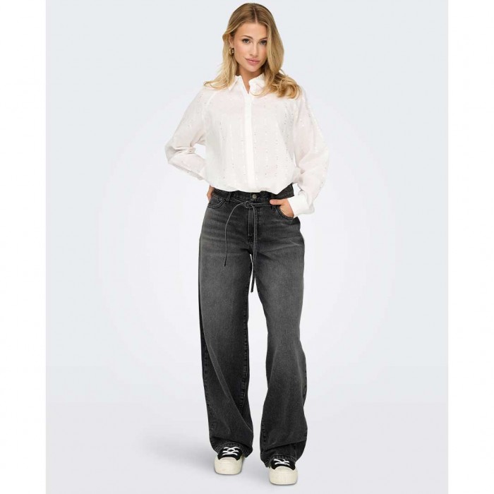 ONLY ONLGIANNA MW STRAIGHT DNM DOT980 NOOS WASHED BLACK