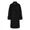 ONLY  ONLNANCY LIFE MIX OVERSIZE COAT OTW BLACK
