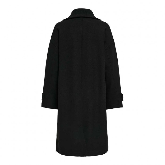 ONLY  ONLNANCY LIFE MIX OVERSIZE COAT OTW BLACK