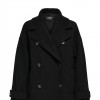 ONLY  ONLNANCY LIFE MIX OVERSIZE COAT OTW BLACK