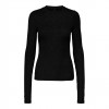ONLY ONLLENA L/S O-NECK GLITTER RIB TOP JRS BLACK