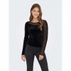 ONLY ONLSMOOTH L/S MESH MIX TOP BOX JRS BLACK ONLY ONLSMOOTH L/S MESH MIX TOP BOX JRS BLACK