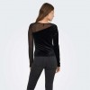 ONLY ONLSMOOTH L/S MESH MIX TOP BOX JRS BLACK ONLY ONLSMOOTH L/S MESH MIX TOP BOX JRS BLACK
