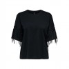 ONLY ONLHARLEY LIFE S/S FRINGE TOP JRS BLACK