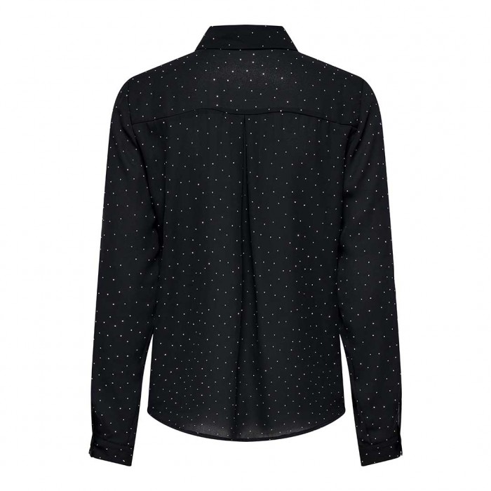ONLY ONLZEKE L/S STUD SHIRT WVN BLACK