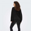 ONLY ONLVIVIA LS LIFE V-NECK LACE MIX KNIT BLACK ONLY ONLVIVIA LS LIFE V-NECK LACE MIX KNIT BLACK