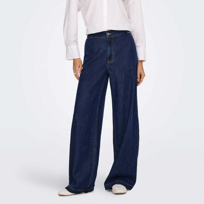 ONLY ONLINGRID MID WAIST WIDE DNM QYT BLUE