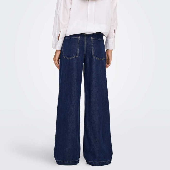 ONLY ONLINGRID MID WAIST WIDE DNM QYT BLUE