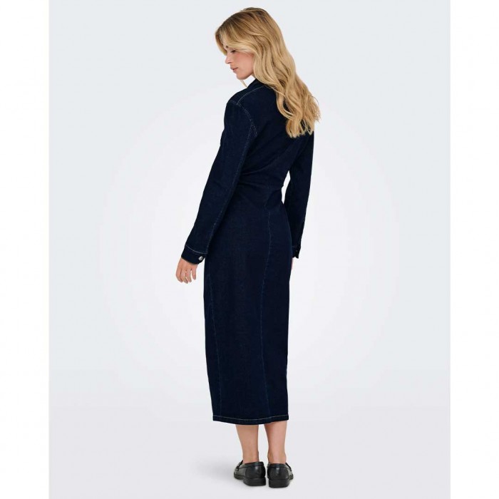 ONLY ONLCAITLIN LS DNM DRESS BJ DARK BLUE