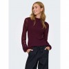 ONLY ONLANNELINA LS HIGHNECK KNT BORDO ONLY ONLANNELINA LS HIGHNECK KNT BORDO