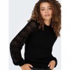 ONLY ONLANNELINA LS HIGHNECK KNT BLACK ONLY ONLANNELINA LS HIGHNECK KNT BLACK
